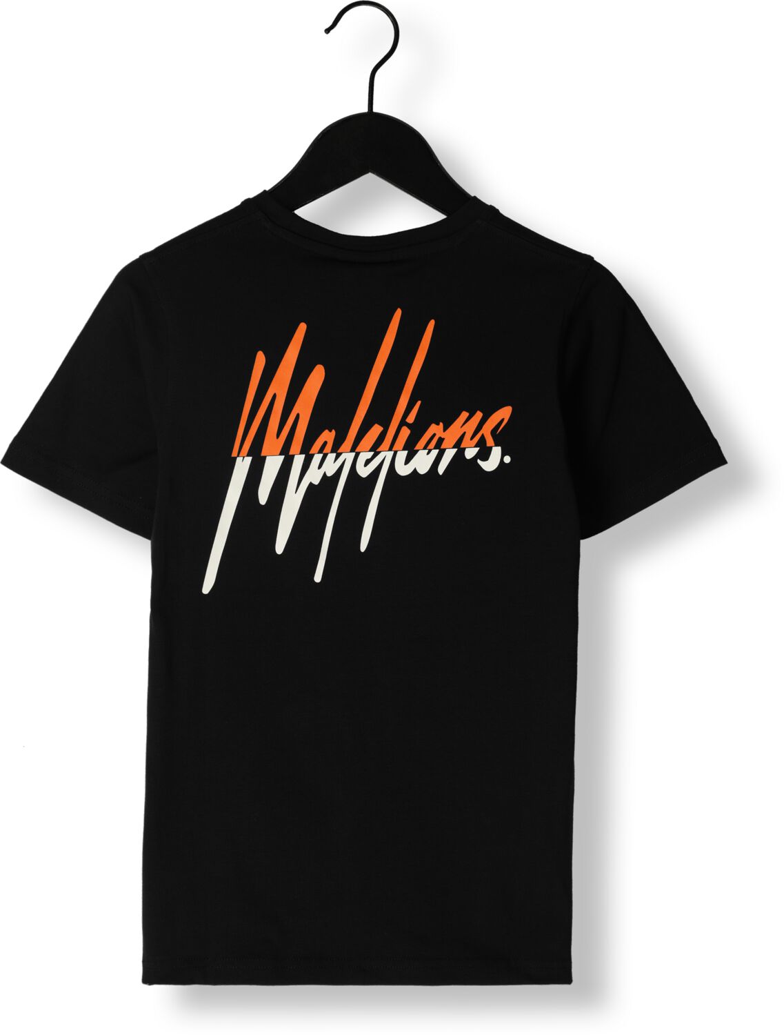 MALELIONS Jongens Polo's & T-shirts Split T-shirt Zwart