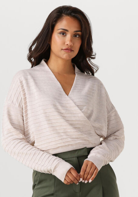 Gebroken wit ANOTHER LABEL Trui LEN KNITTED PULL L/S - large