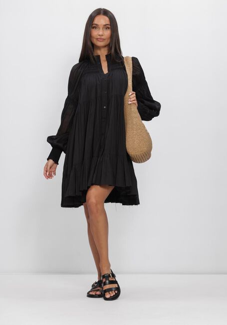 Zwarte MES DEMOISELLES Mini jurk LANGELIQUE - large