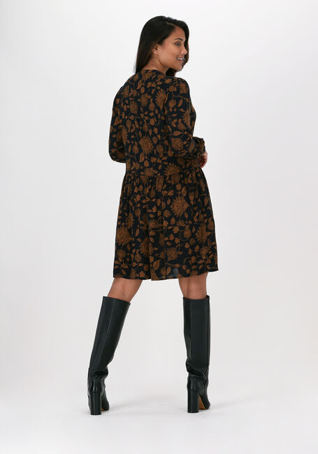 Bruine BY-BAR Mini jurk NOUK GOLDEN FLOWER DRESS - large