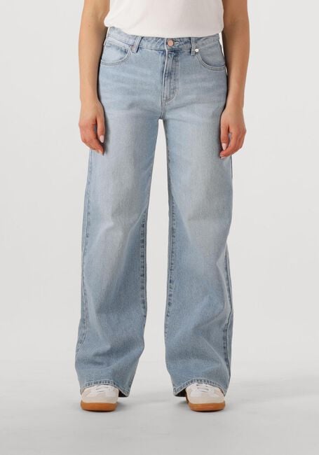 Lichtblauwe ABRAND JEANS Wide jeans MID BAGGY GIA - large