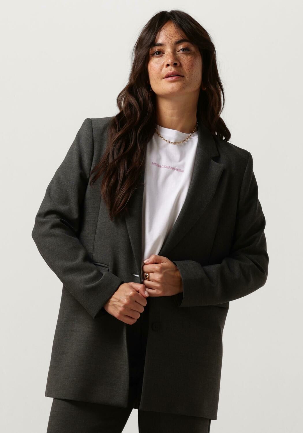 SELECTED FEMME Dames Blazers Slfrita Ls Relaxed Blazer Donkergrijs