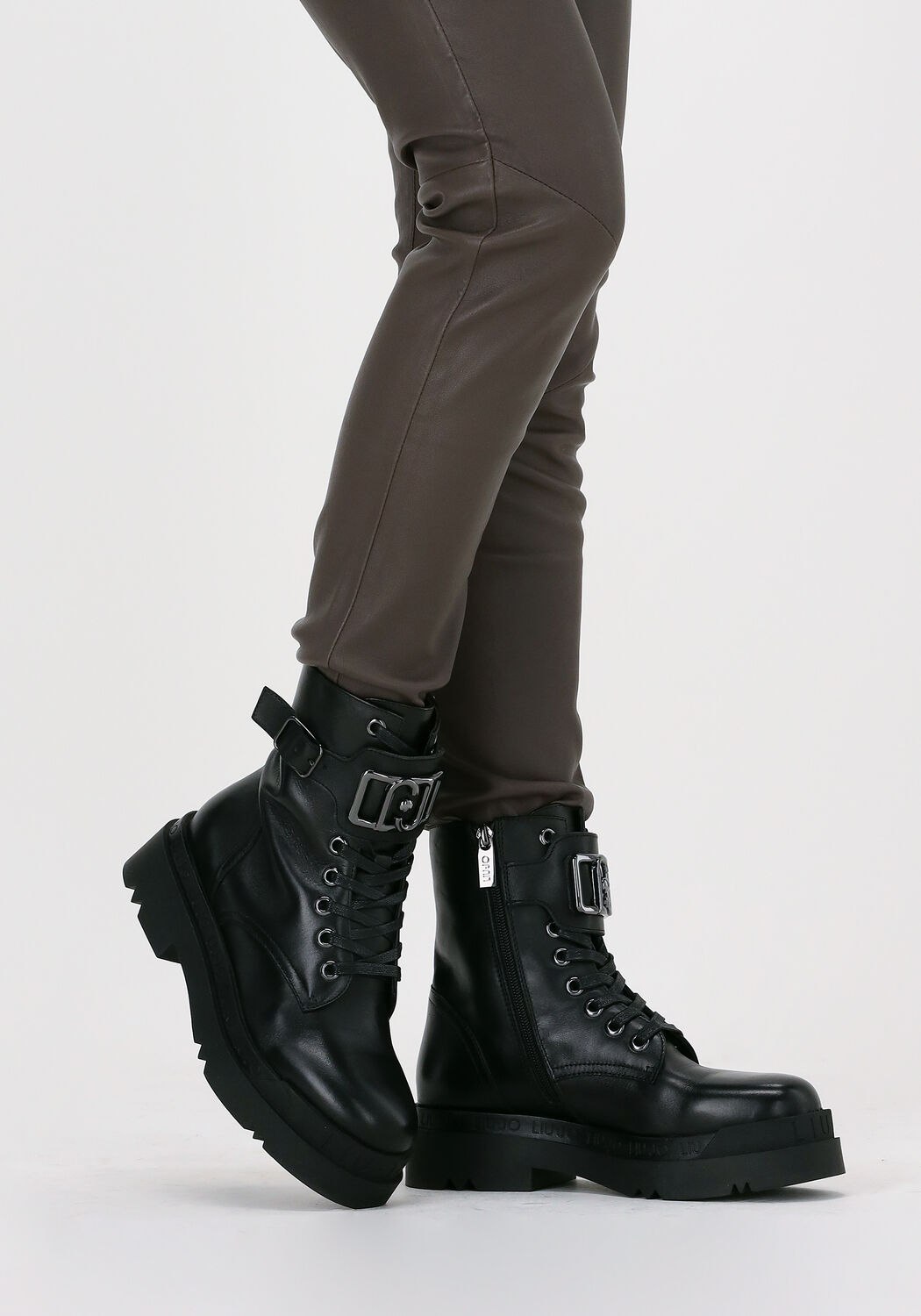 Zwarte LIU JO Veterboots LOVE 15 - large