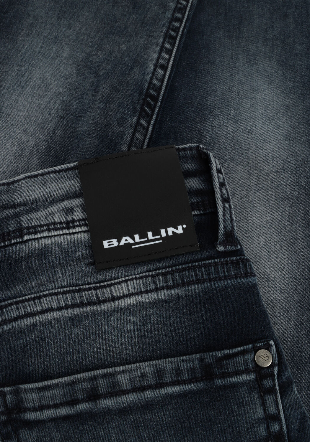 Donkerblauwe BALLIN Slim fit jeans THE NOAH K1306 - large