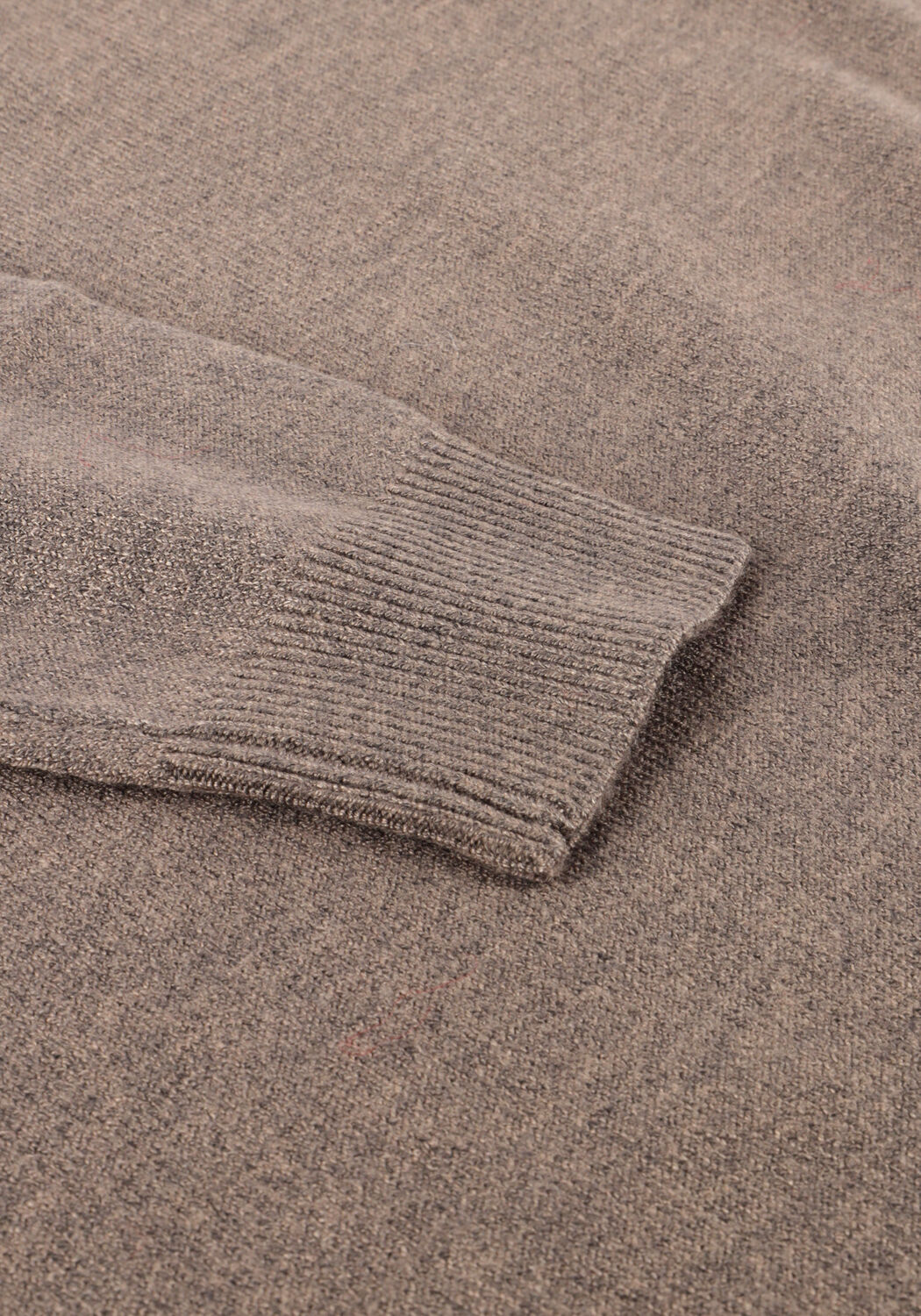 Taupe OBJECT Trui OBJTHESS L/S ROLLNECK KNIT PULLOVER - large