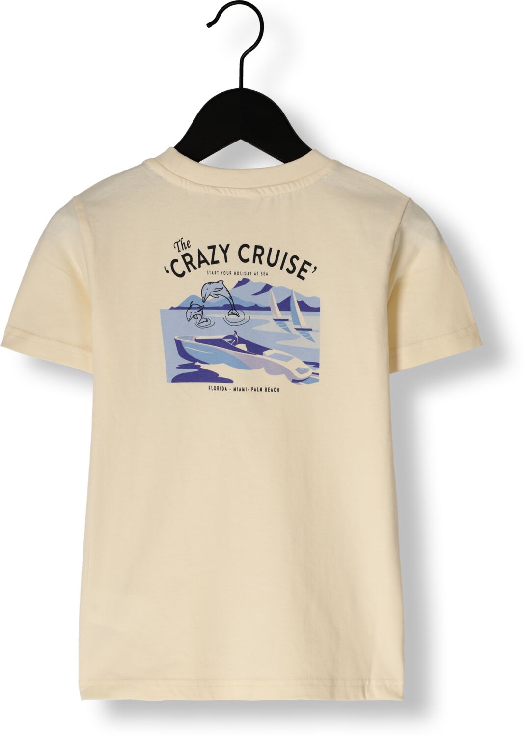 MOODSTREET Jongens Polo's & T-shirts T-shirt Lewis Crazy Cruises Beige
