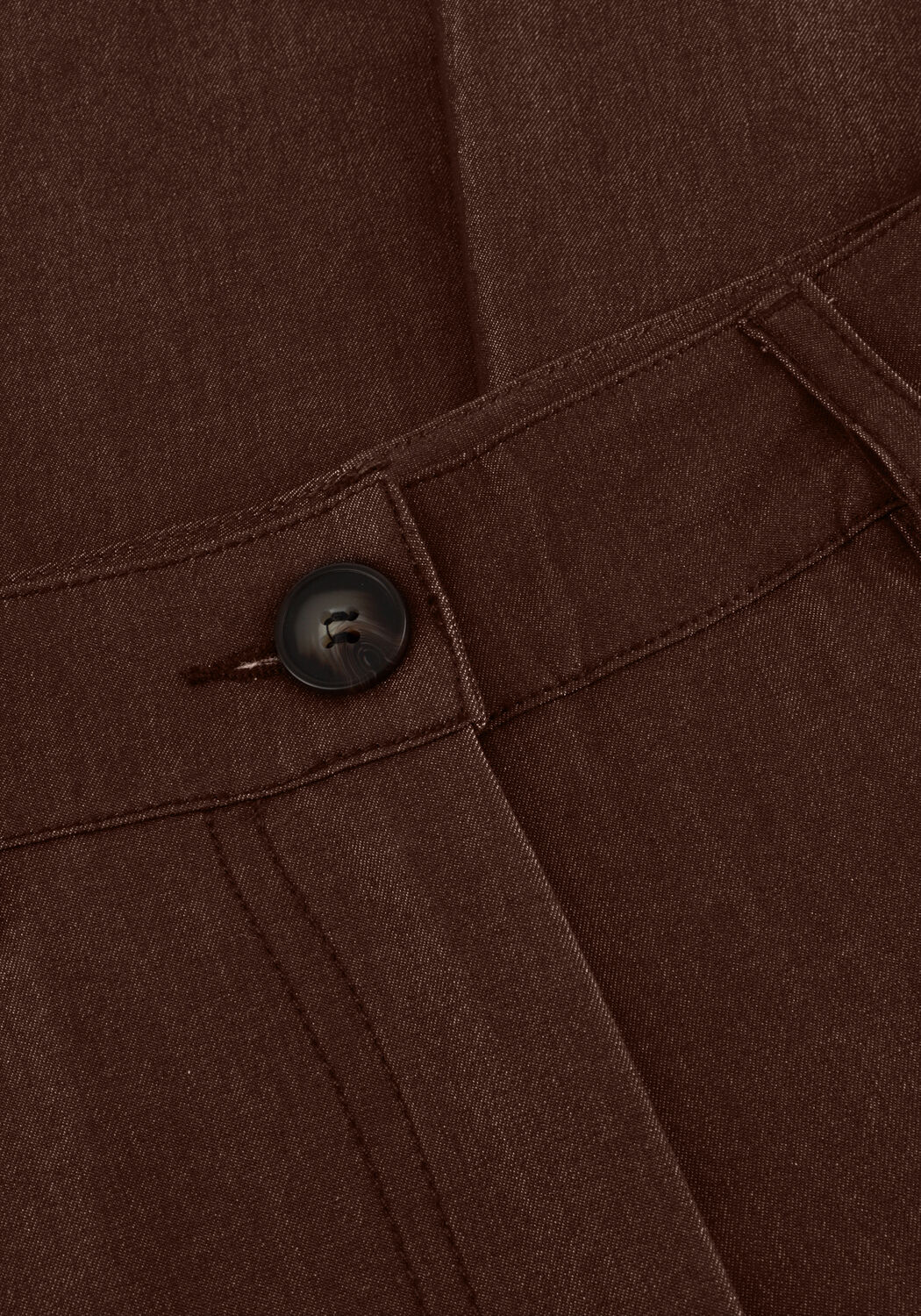 Bruine CO'COUTURE Wijde broek TERRYCC DENIM LL PANT - large