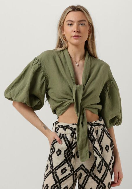 Groene MR MOOD Blouse MRS MABE TOP - large