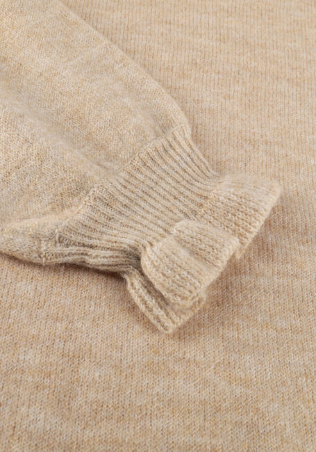 Beige Y.A.S. Trui YASBALIS LS O-NECK KNIT PULLOVER - large