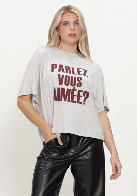 Grijze AIMEE THE LABEL Tops & T-shirts ELARAW6 SHIRT - large