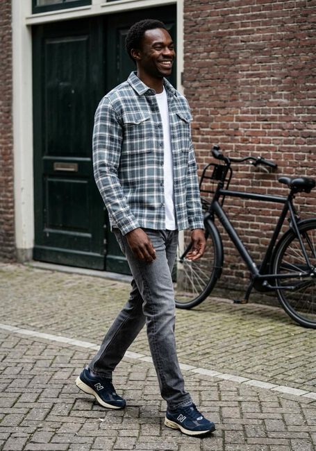 Donkergrijze PURE PATH Slim fit jeans THE RYAN - large