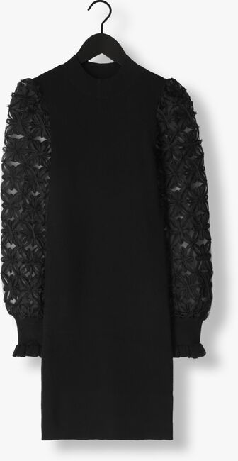 Zwarte Y.A.S. Mini jurk YASFRILLME LS KNIT DRESS - large