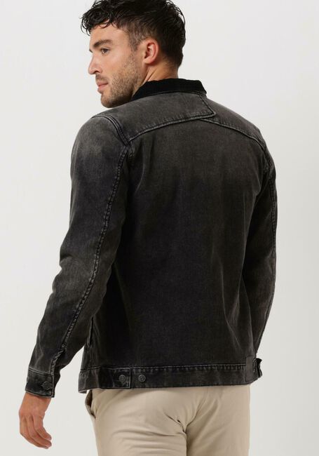 Grijze CAST IRON Spijkerjas DENIM JACKET GREY SHADOW WASH - large