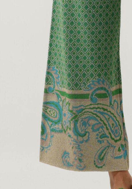Groene LIU JO Wijde broek PANTALONE MAGLIA JACQUARD - large