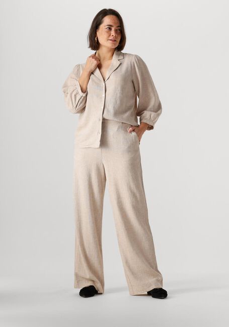 Beige MSCH COPENHAGEN Pantalon MSCHPENNIE GINIA HW PANTS - large