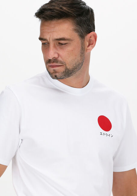 Witte EDWIN T-shirt JAPANESE SUN TS - large
