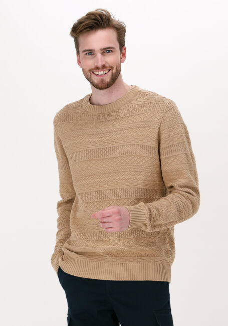 Beige ANERKJENDT Trui AKSUNNE JACQUARD KNIT - large