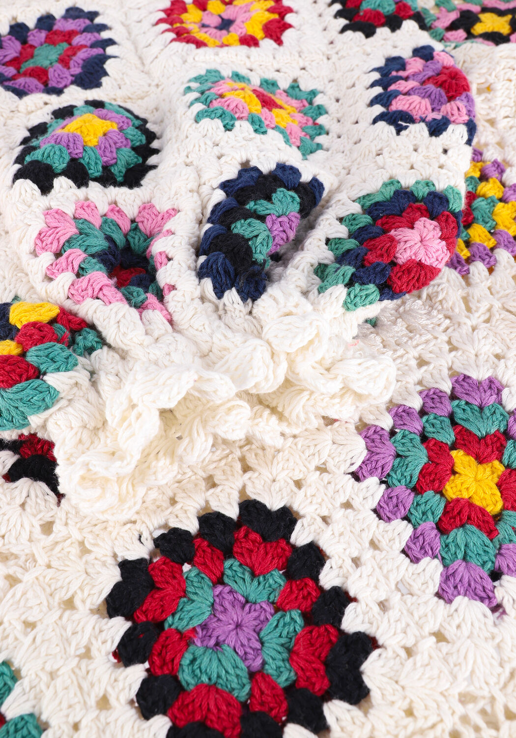 Gebroken wit SISSEL EDELBO Trui LUCRETIA CROCHET TOP - large