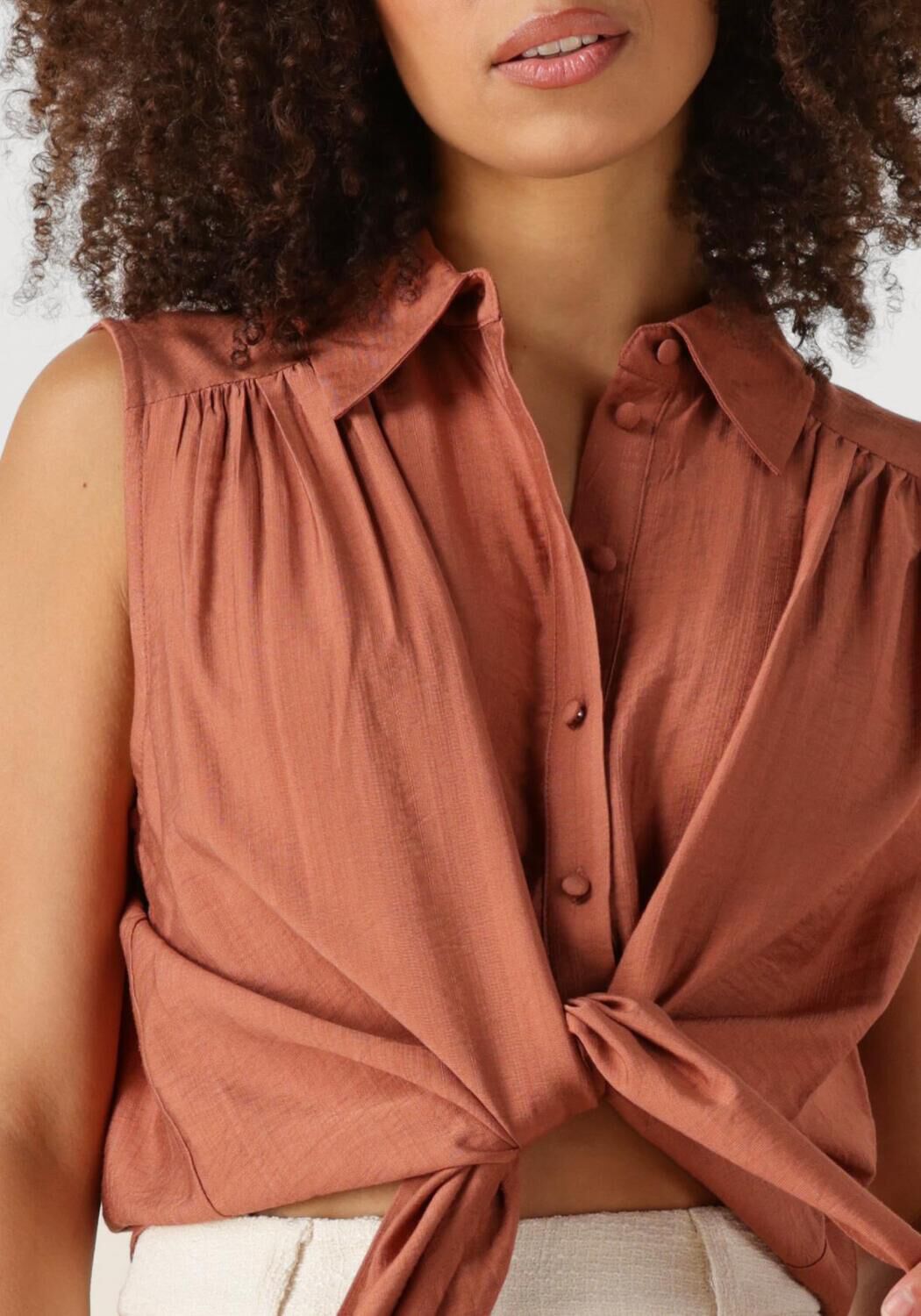 MINUS Dames Tops & T-shirts Seria Sleveless Shirt Oranje