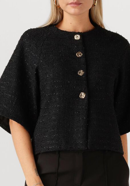 Zwarte NEO NOIR Blazer ROSELLA BOUCLE MINI JACKET - large