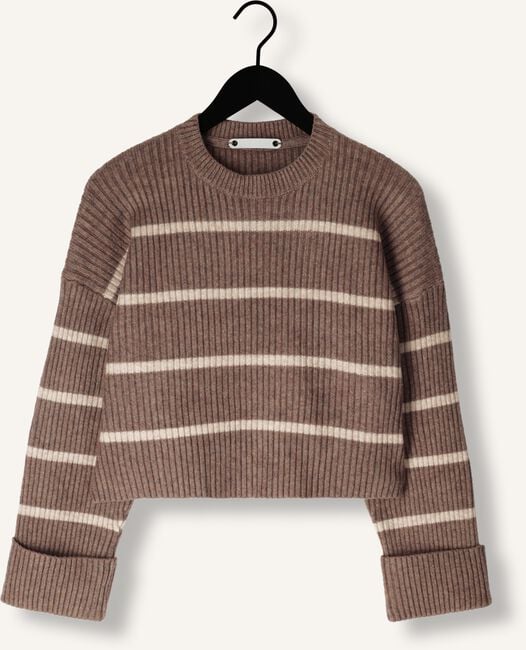 Beige CO'COUTURE Trui ROW STRIPE BOX CROP KNIT Beige CO'COUTURE Trui ROW STRIPE BOX CROP KNIT - large