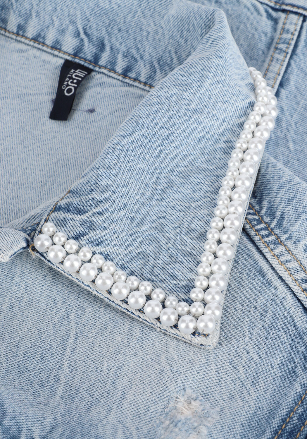 Blauwe LIU JO Gilet ECS GILET DENIM - large