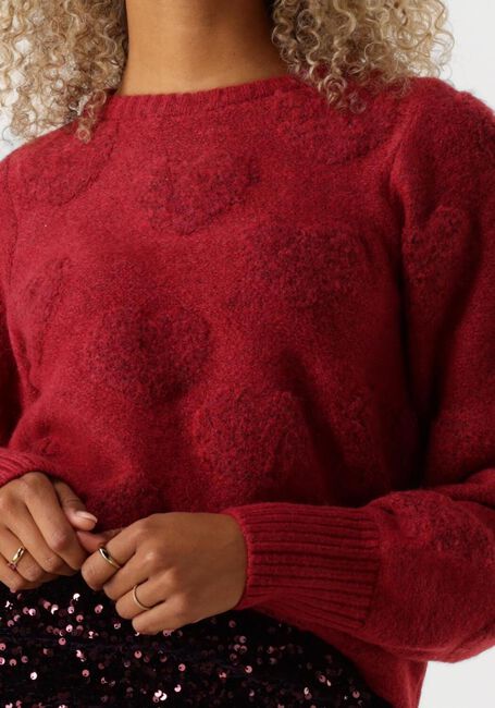 Rode FABIENNE CHAPOT Trui BIBIAN HEART PULLOVER - large