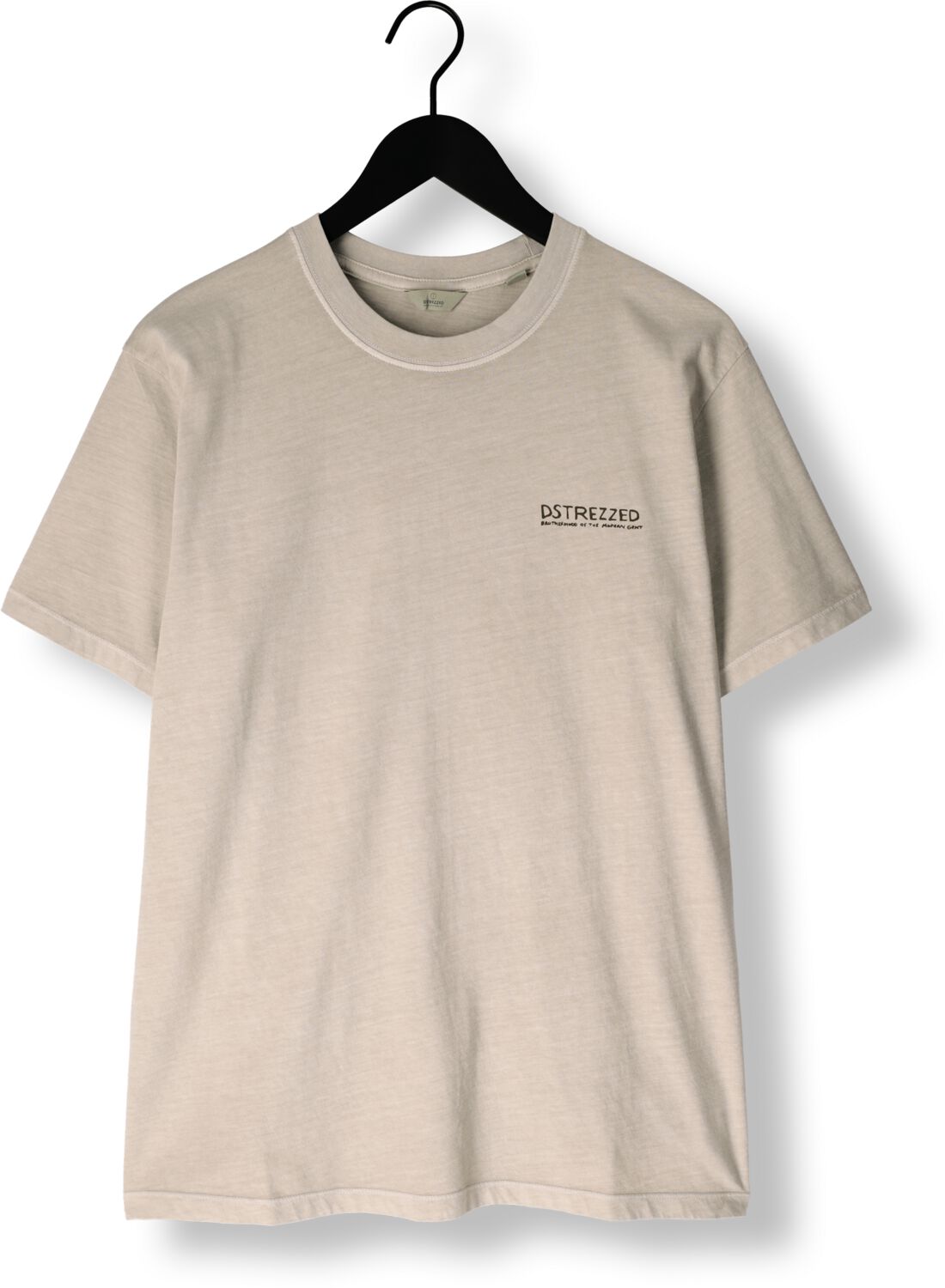 DSTREZZED Heren Polo's & T-shirts Nickolas Graphic Tee Beige