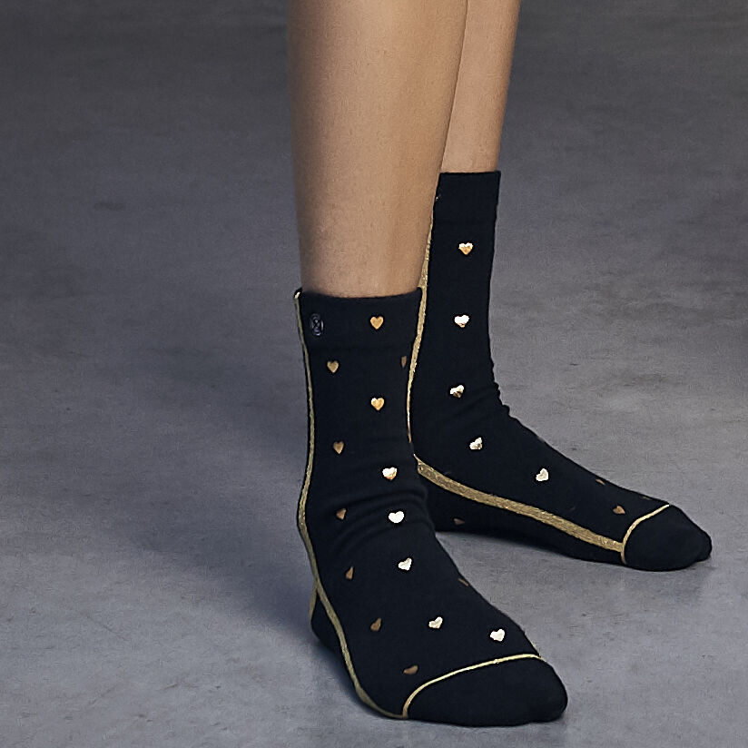 Zwarte XPOOOS Sokken MY LOVE - large