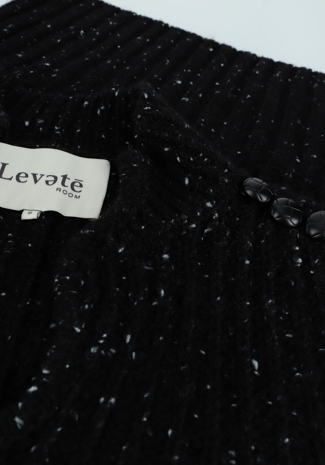 Zwarte LEVETE ROOM Trui OLEEN 3 - large