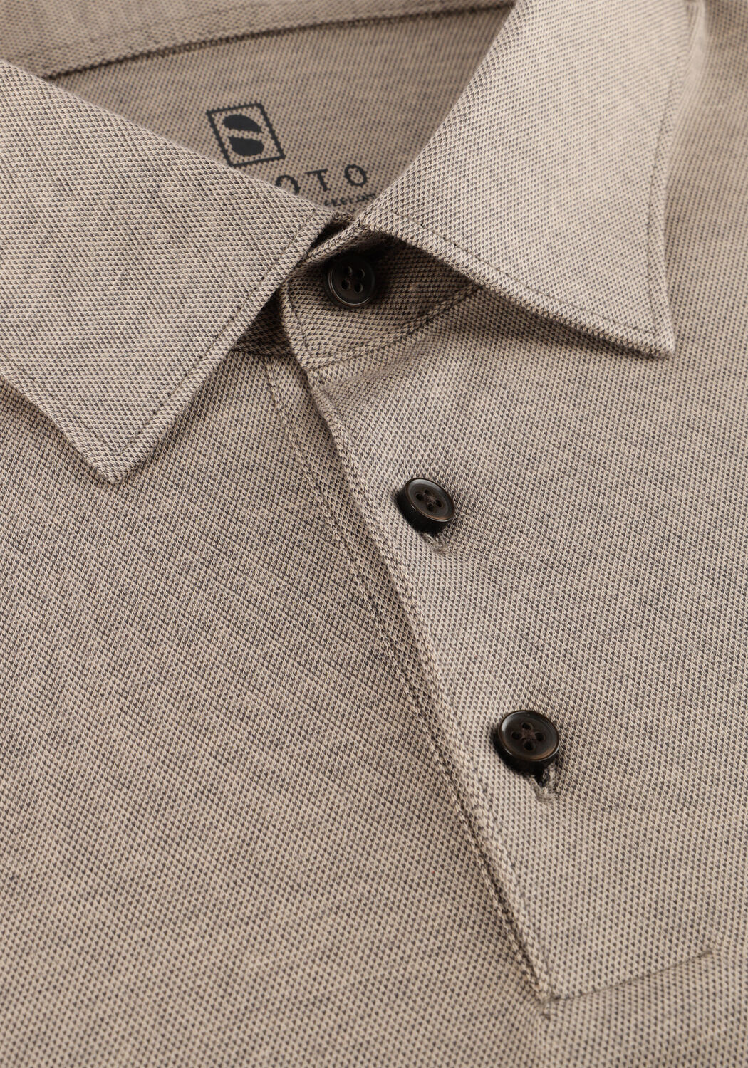 Taupe DESOTO Polo ESSENTIAL POLO KENT 1/1 - large