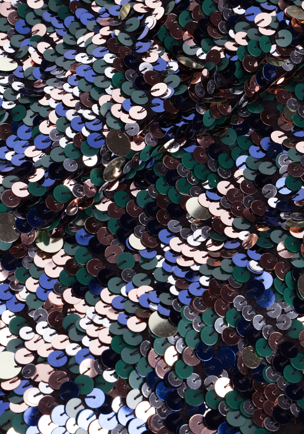 Zilveren SCOTCH & SODA Pantalon METALLIC PIECE SEQUIN HIGH-RISE PANTS - large