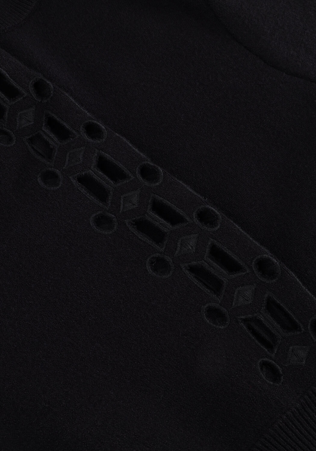 Zwarte OBJECT Trui OBJYUKI S/S RE KNIT PULLOVER 140 - large