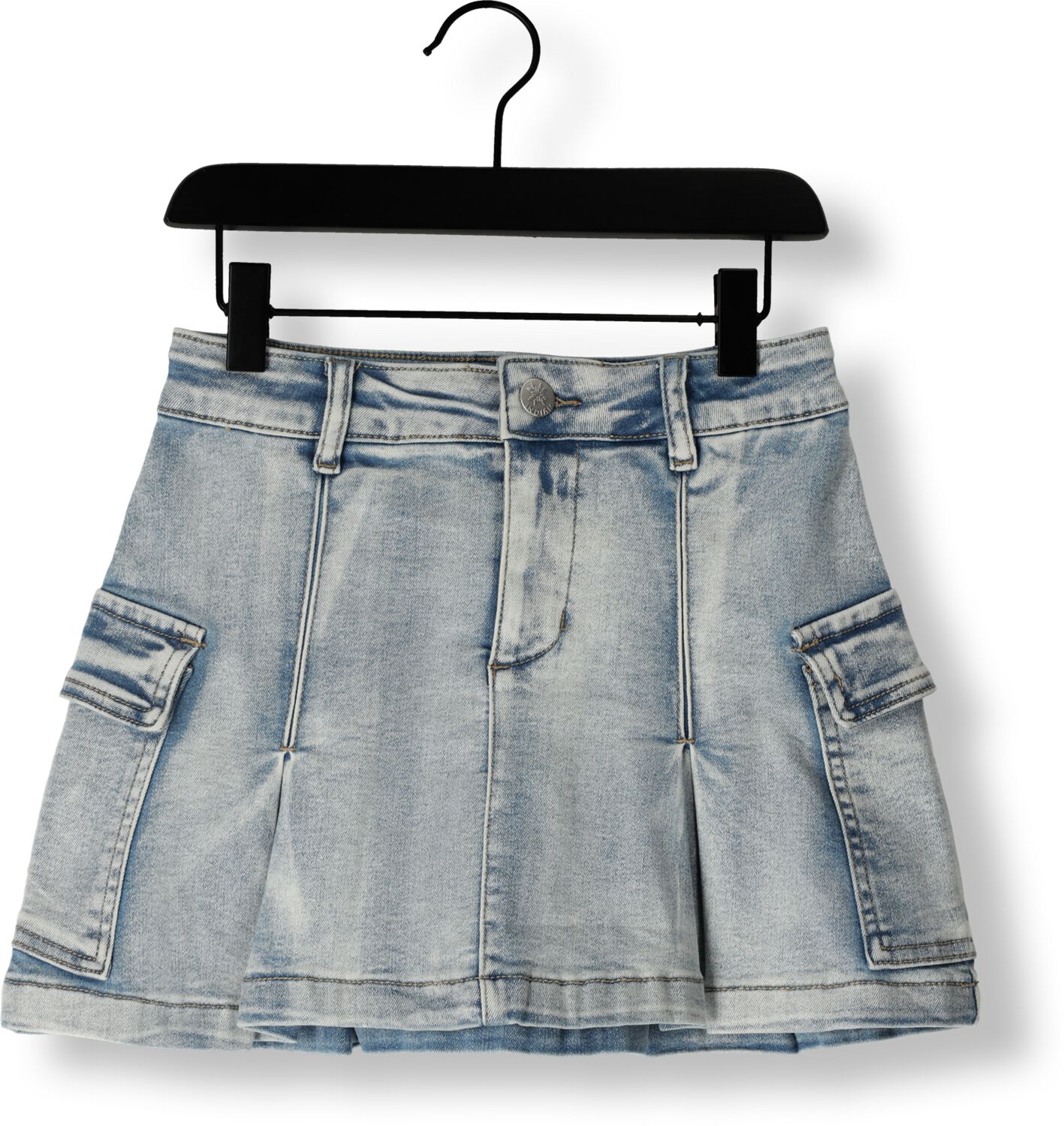 INDIAN BLUE JEANS Meisjes Rokken Denim Skirt Cargo Pocket Lichtblauw