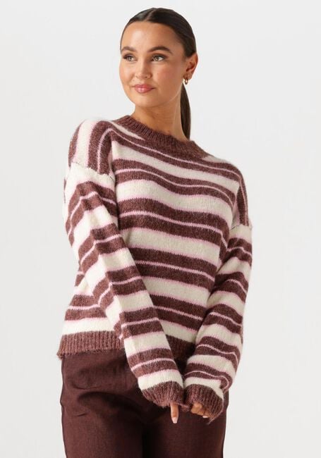 Bruine YDENCE Trui KNITTED SWEATER ARIA - large