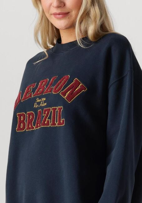 Donkerblauwe DEBLON SPORTS Sweater MALOU SWEATER - large