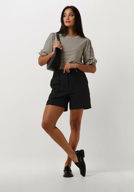 Zwarte JANSEN AMSTERDAM Broeken WQ441 WOVEN HIGH WAISTED SHORT - large