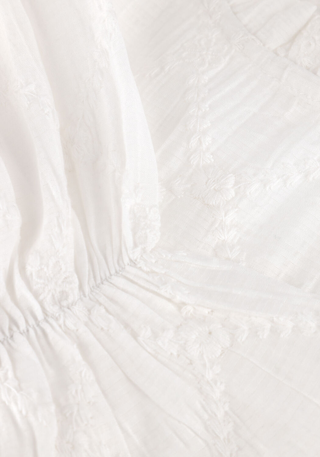 Witte NEO NOIR Blouses MAMARA SQUARE EMB BLOUSE - large