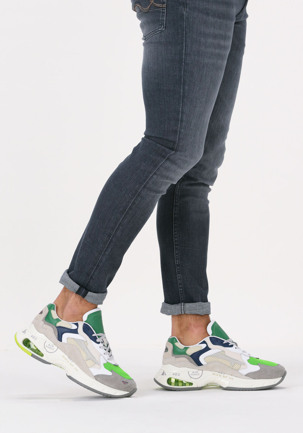 Groene PREMIATA Lage sneakers SHARKY - large