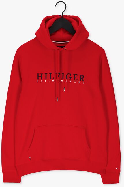 Rode TOMMY HILFIGER Sweater CORP GRAPHIC HOODIE - large