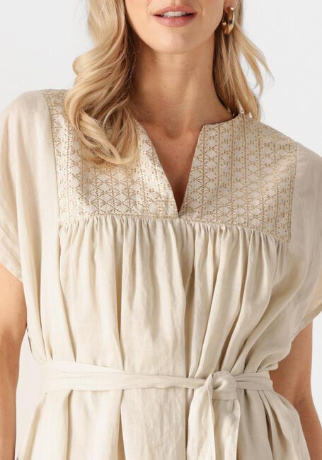 Beige GREEK ARCHAIC KORI Maxi jurk 430825 - large