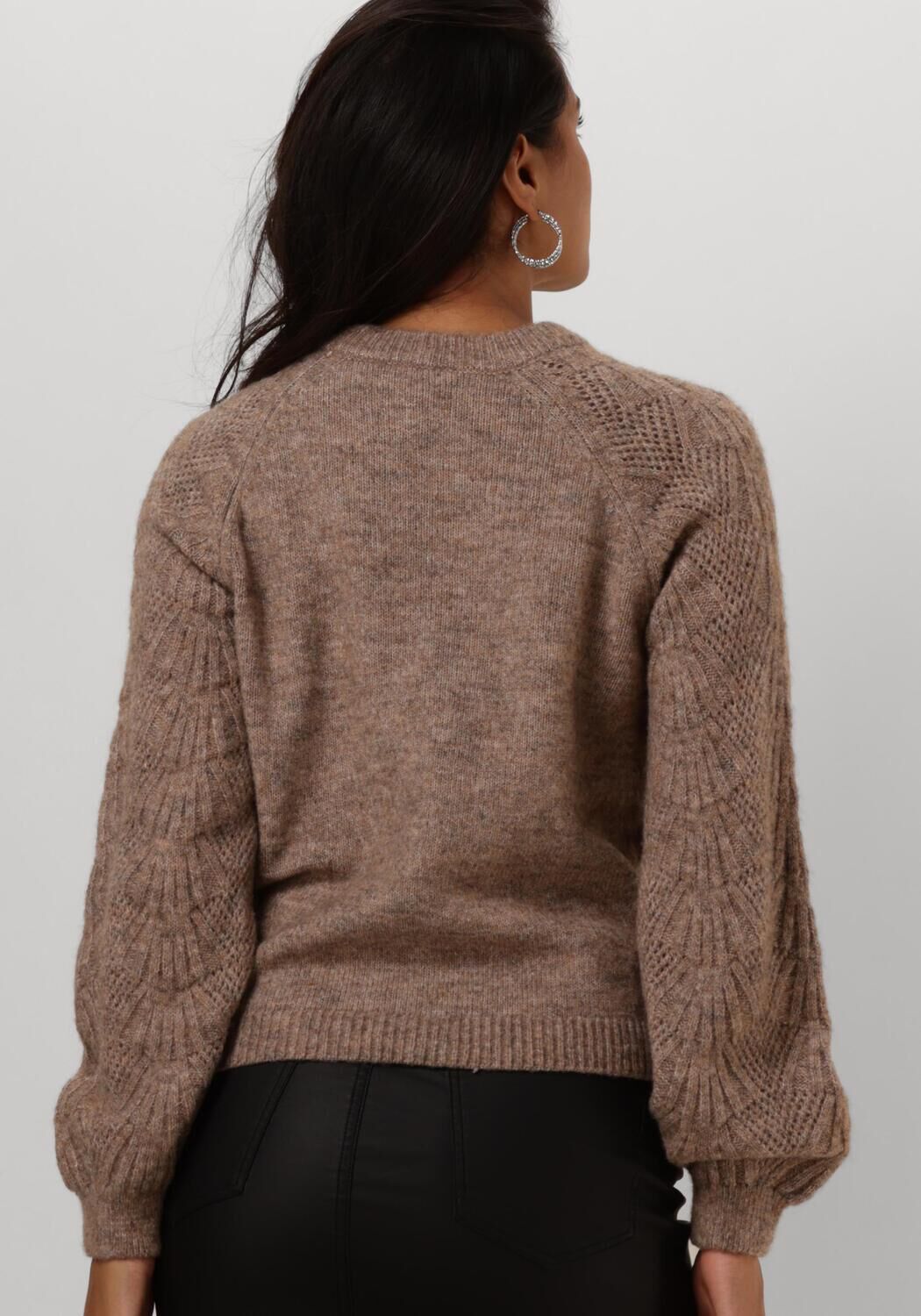 bruine object trui objflora re l s knit pullover