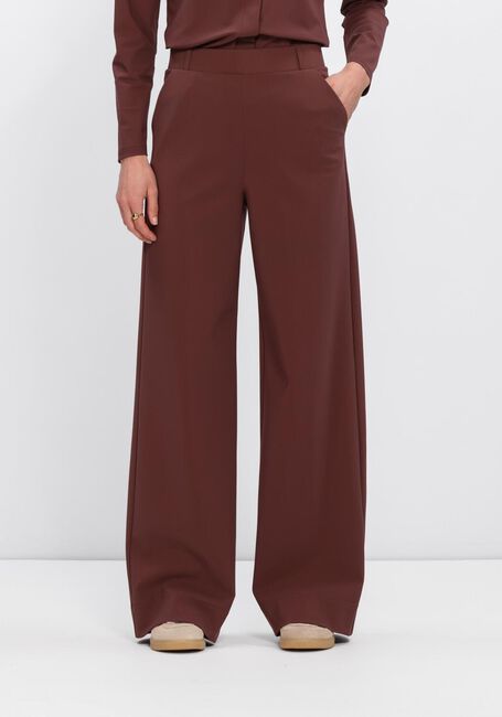 Bruine STUDIO ANNELOES Wijde broek LEXIE BONDED TROUSERS - large
