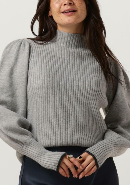 Grijze CO'COUTURE Trui ROW PUFF RIB KNIT - large
