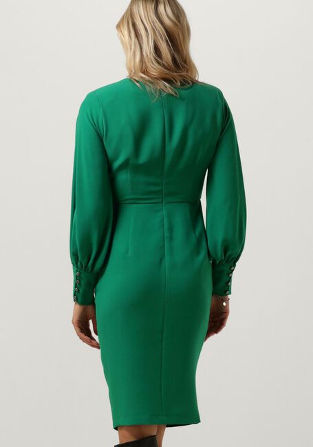 Groene ACCESS Mini jurk RUCHED DRESS WITH V NECKLINE - large