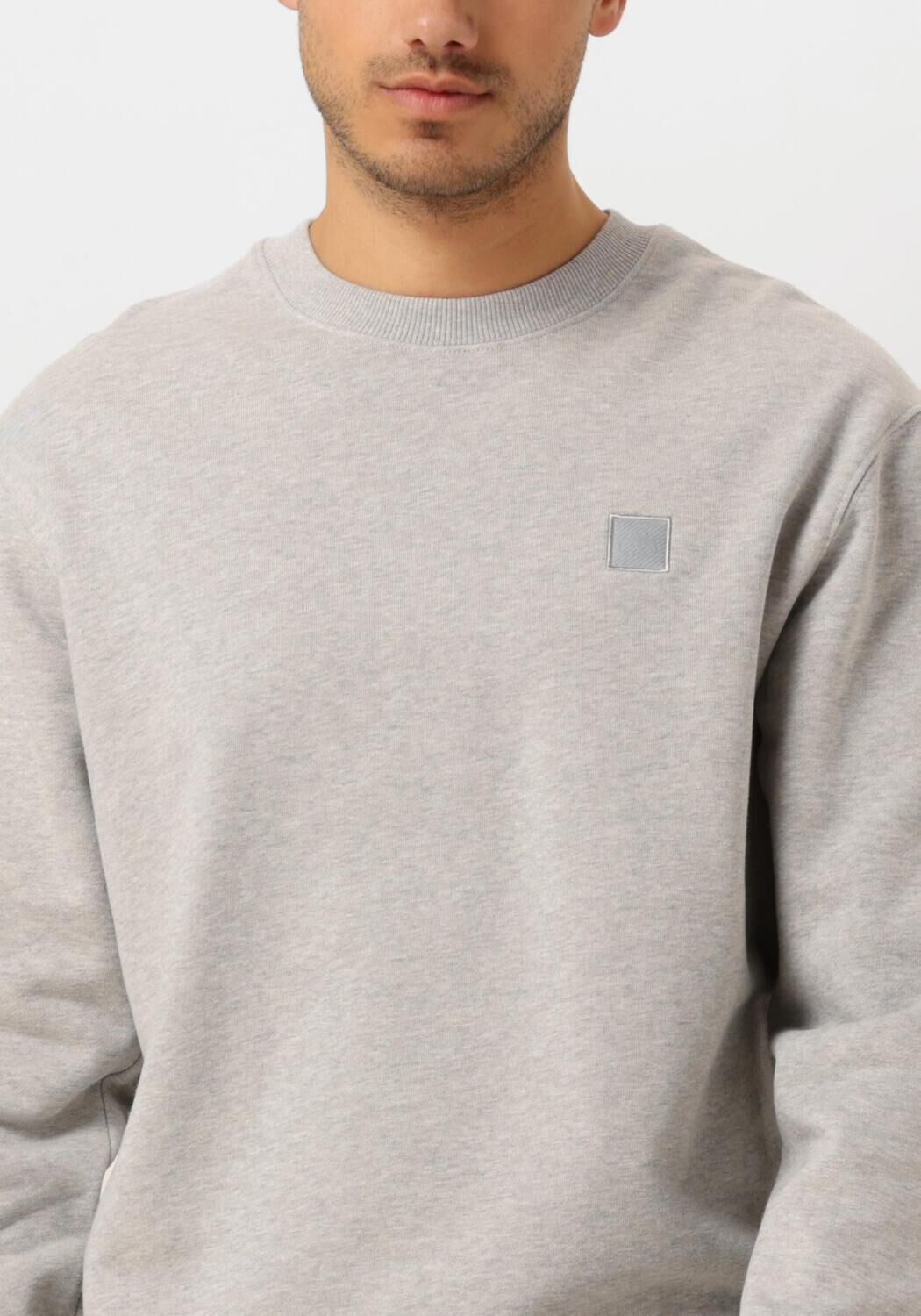 SCOTCH & SODA Heren Truien & Vesten Core Logo Sweatshirt Grijs