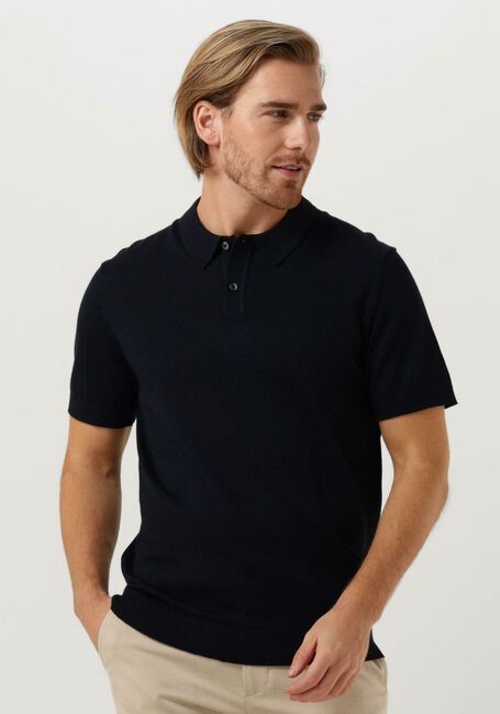 Donkerblauwe SELECTED HOMME Polo SLHTOWN SS KNIT POLO B - large