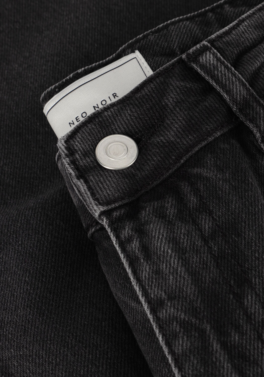 Zwarte NEO NOIR Wide jeans SIMONA D PANTS - large