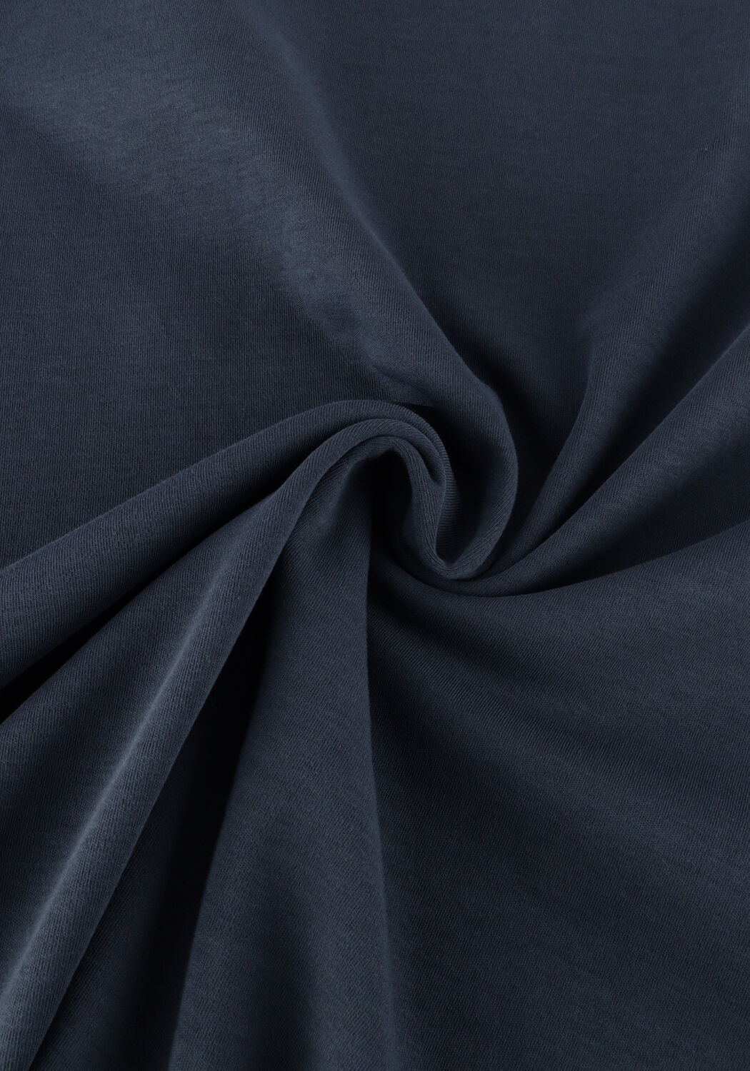 Donkerblauwe CAST IRON T-shirt CREWNECK REGULAR FIT INTERLOCK ESSENTIAL - large