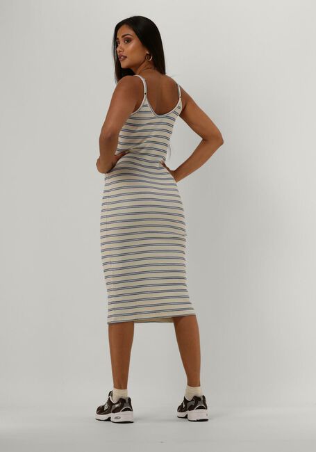 Lichtblauwe MSCH COPENHAGEN Midi jurk MSCHSTINNA STRAP DRESS STP - large